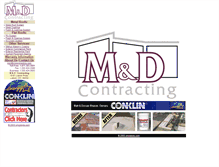 Tablet Screenshot of mdcontracting.com